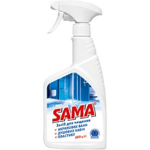 Means for cleaning acrylic bathtubs, showers and other surfaces TM Sama buy in Kiev 
